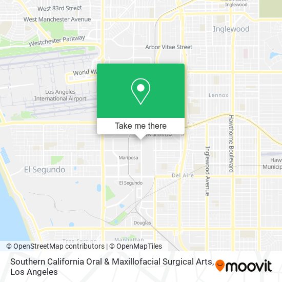 Southern California Oral & Maxillofacial Surgical Arts map