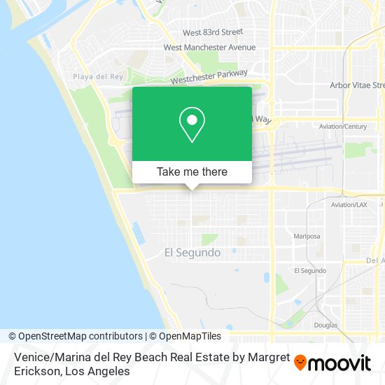 Venice / Marina del Rey Beach Real Estate by Margret Erickson map