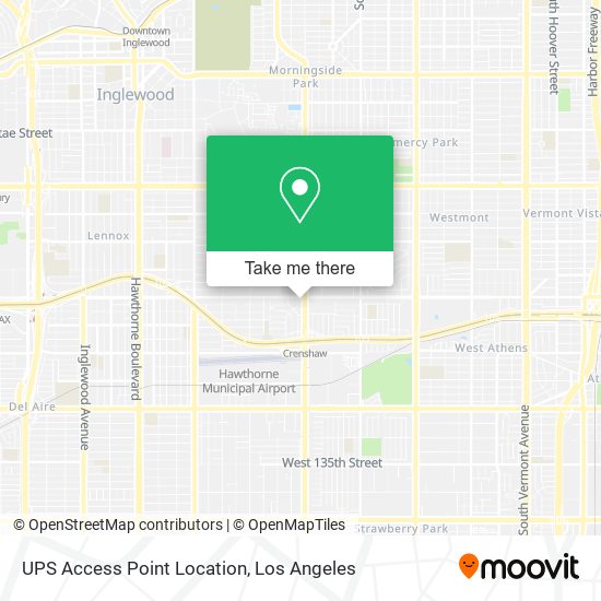 UPS Access Point Location map