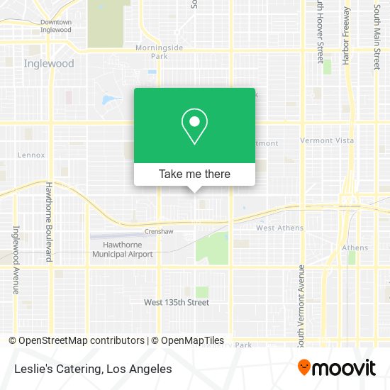 Leslie's Catering map
