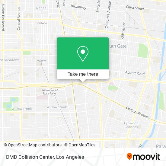 Mapa de DMD Collision Center