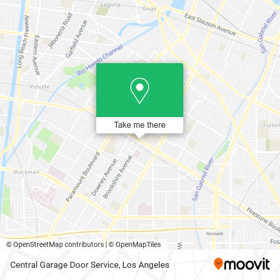 Central Garage Door Service map