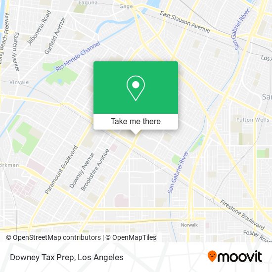 Mapa de Downey Tax Prep