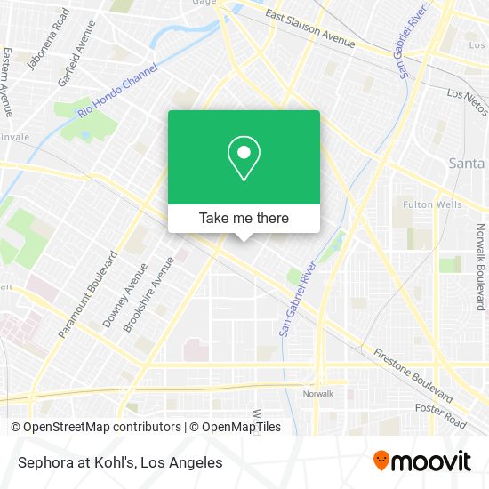 Mapa de Sephora at Kohl's