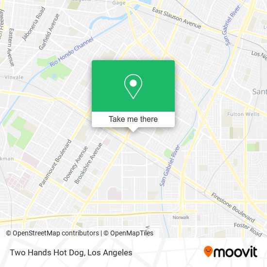 Mapa de Two Hands Hot Dog