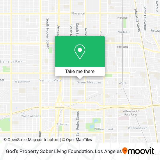 God's Property Sober Living Foundation map