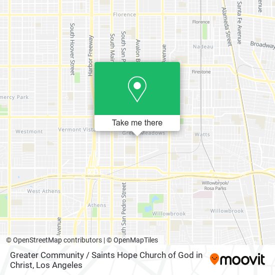 Greater Community / Saints Hope Church of God in Christ map