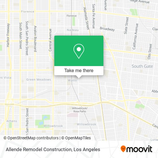 Allende Remodel Construction map