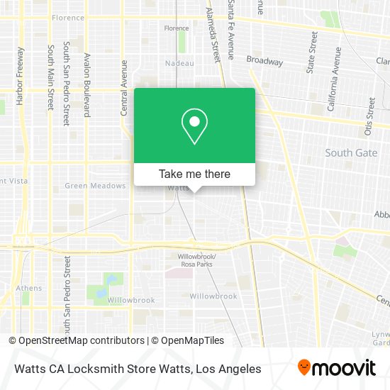 Mapa de Watts CA Locksmith Store Watts