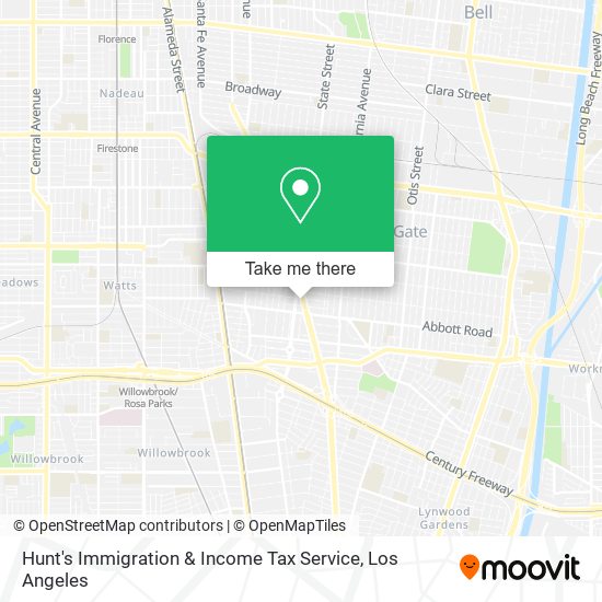 Mapa de Hunt's Immigration & Income Tax Service