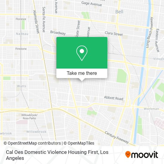 Cal Oes Domestic Violence Housing First map