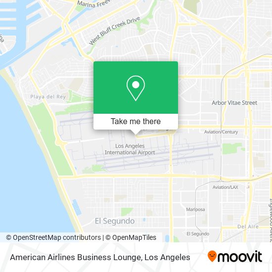 American Airlines Business Lounge map