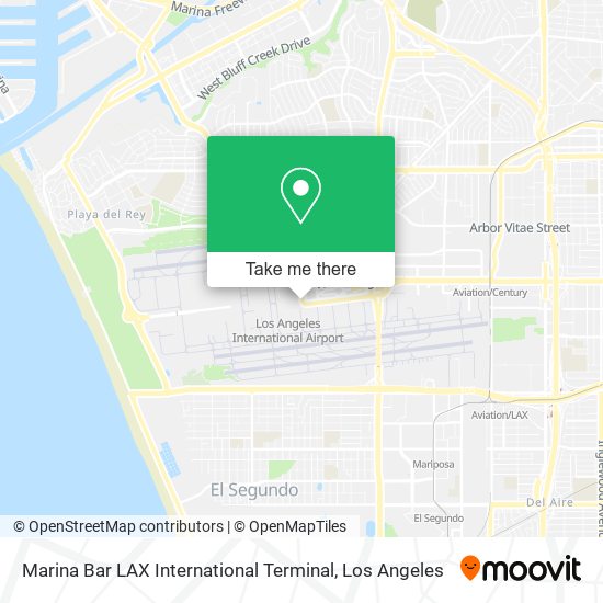 Mapa de Marina Bar LAX International Terminal