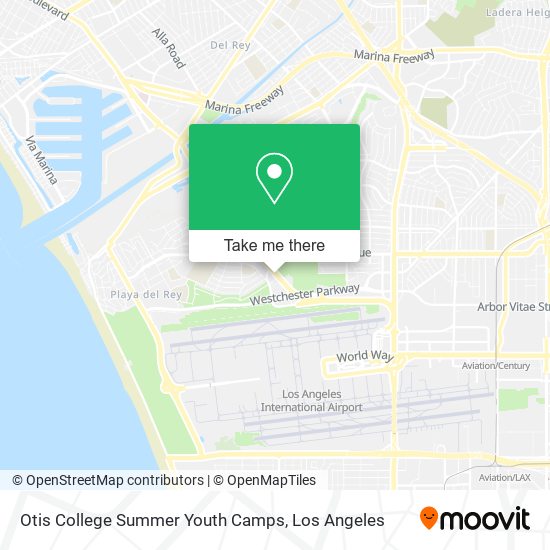 Mapa de Otis College Summer Youth Camps