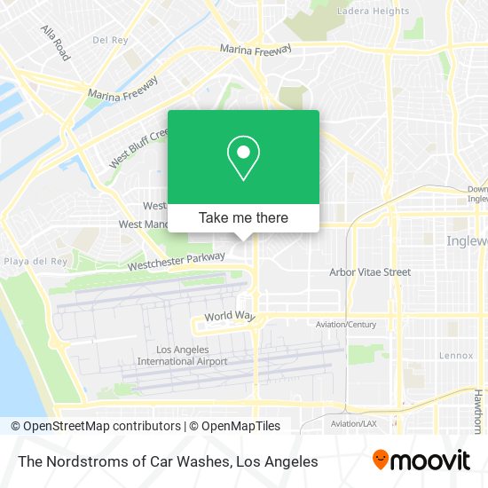 Mapa de The Nordstroms of Car Washes