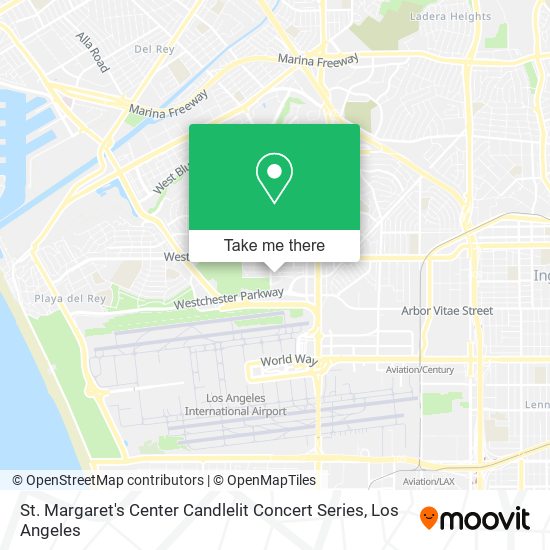 Mapa de St. Margaret's Center Candlelit Concert Series