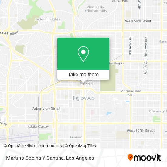 Martin's Cocina Y Cantina map