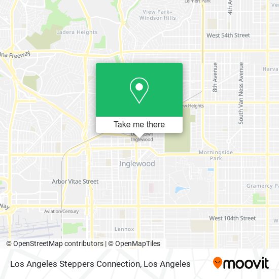 Los Angeles Steppers Connection map
