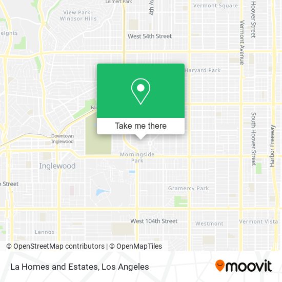 La Homes and Estates map