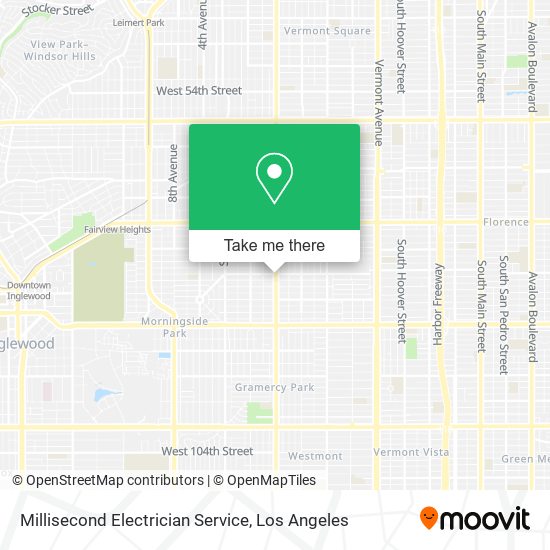 Millisecond Electrician Service map