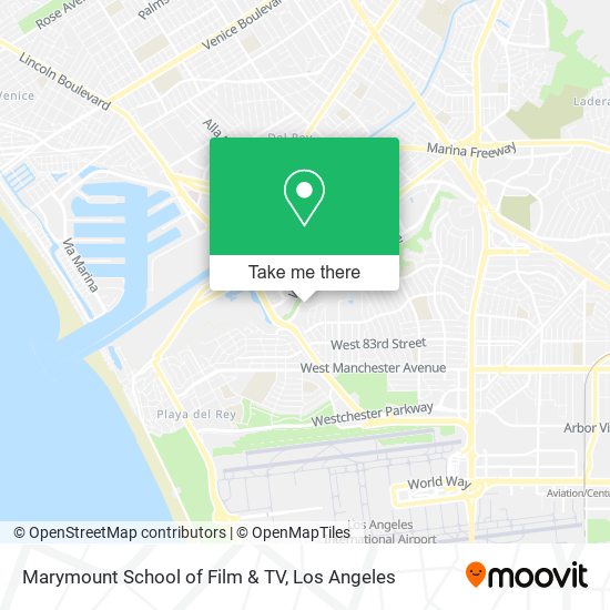Marymount School of Film & TV map
