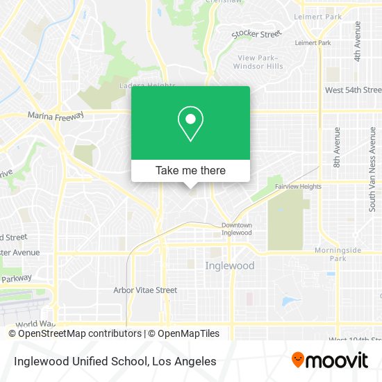 Inglewood Unified School map