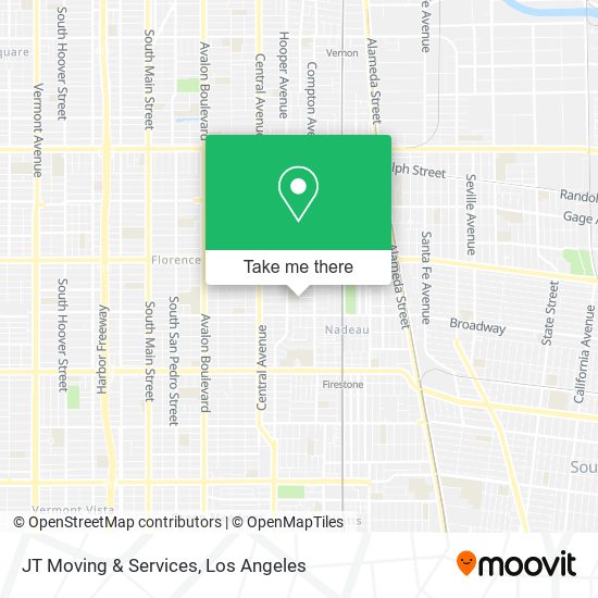 JT Moving & Services map