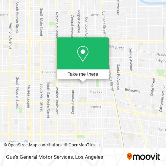 Mapa de Gus's General Motor Services