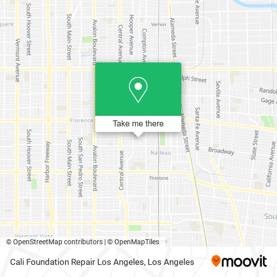 Mapa de Cali Foundation Repair Los Angeles