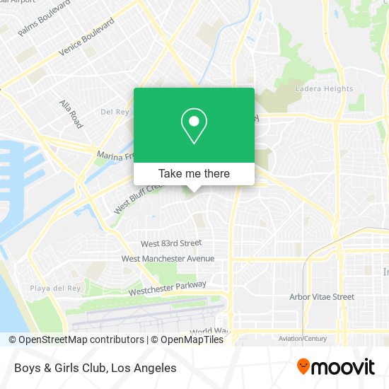 Boys & Girls Club map