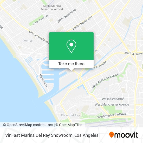 VinFast Marina Del Rey Showroom map