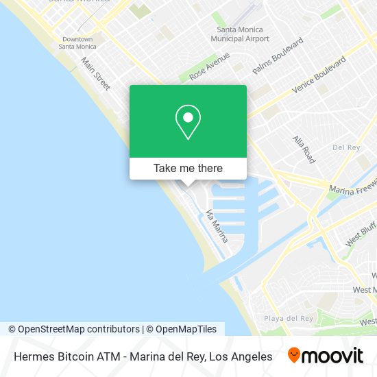 Mapa de Hermes Bitcoin ATM - Marina del Rey
