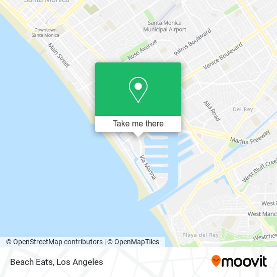 Beach Eats map