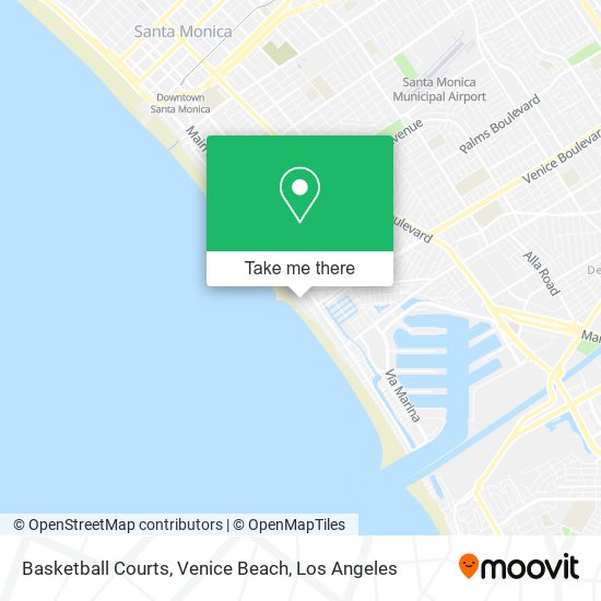 Mapa de Basketball Courts, Venice Beach