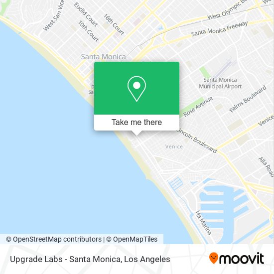 Mapa de Upgrade Labs - Santa Monica