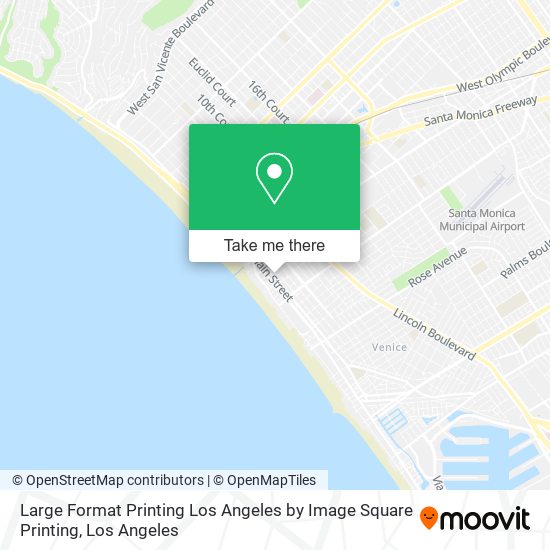 Large Format Printing Los Angeles by Image Square Printing map