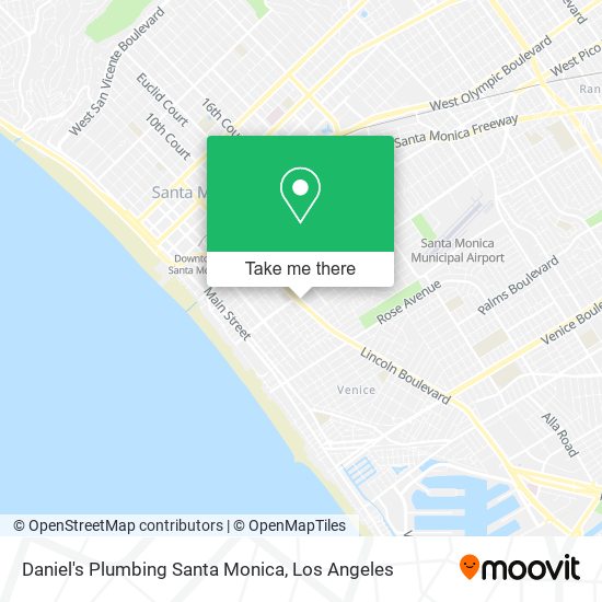 Daniel's Plumbing Santa Monica map