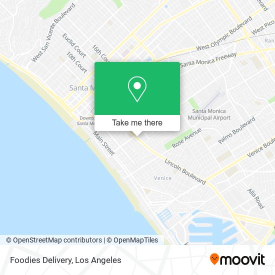 Mapa de Foodies Delivery