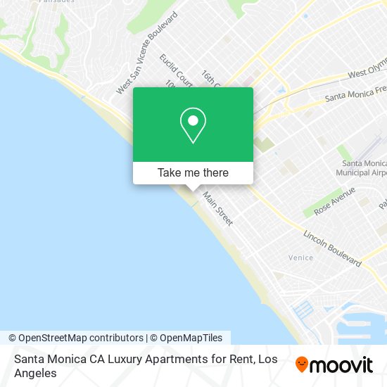 Santa Monica CA Luxury Apartments for Rent map