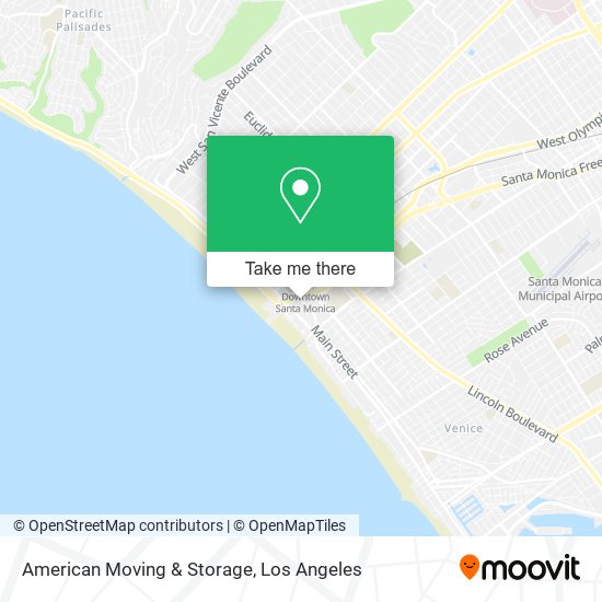 Mapa de American Moving & Storage