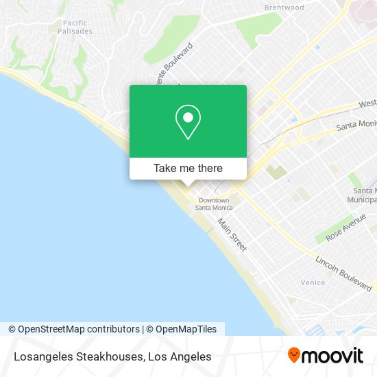 Mapa de Losangeles Steakhouses
