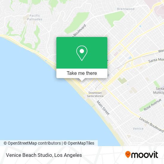 Venice Beach Studio map