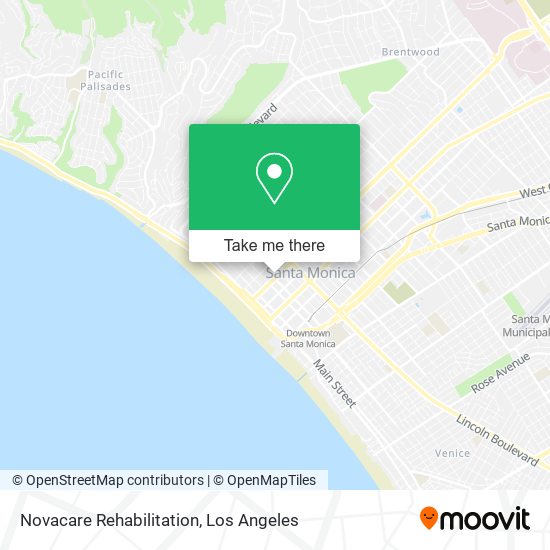 Mapa de Novacare Rehabilitation