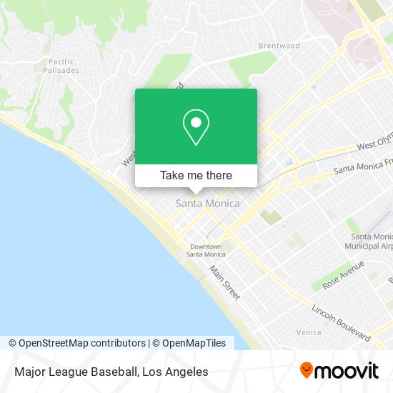 Major League Baseball map