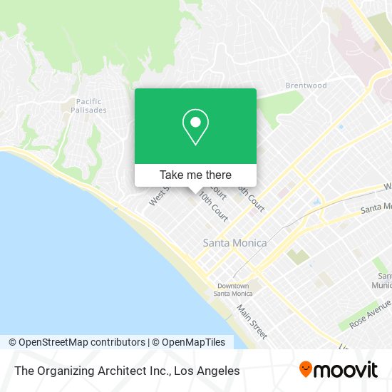 The Organizing Architect Inc. map