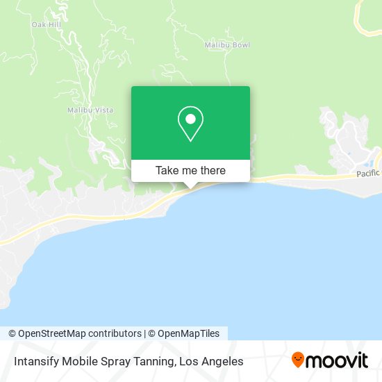 Intansify Mobile Spray Tanning map