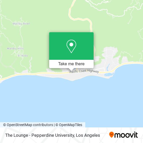 Mapa de The Lounge - Pepperdine University