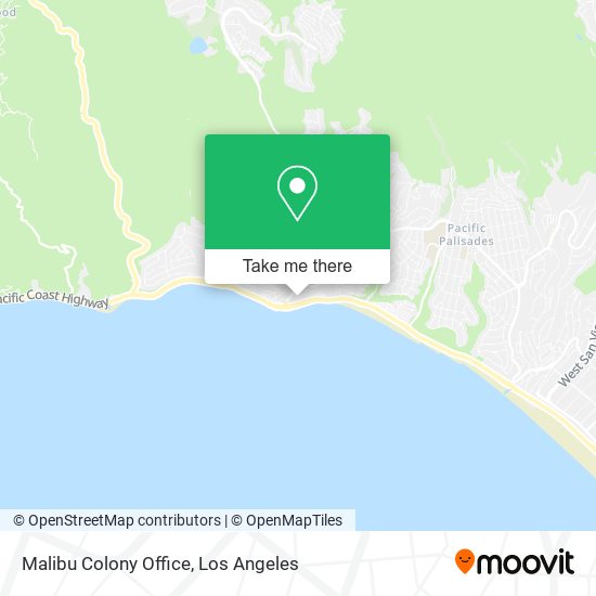 Malibu Colony Office map