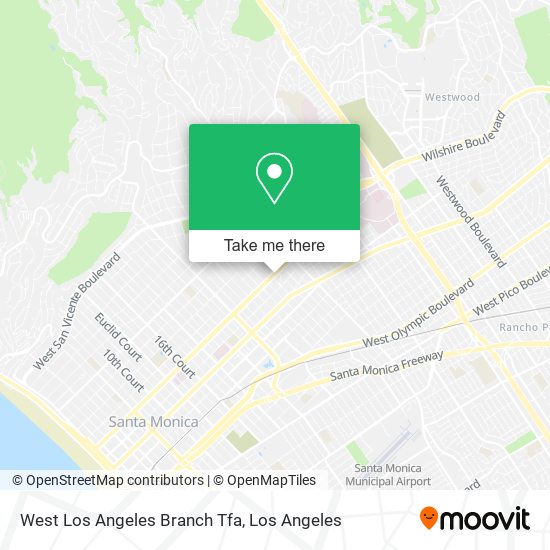 Mapa de West Los Angeles Branch Tfa