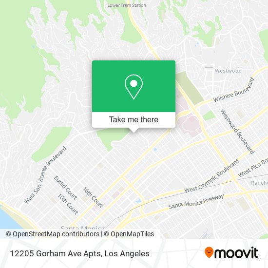12205 Gorham Ave Apts map